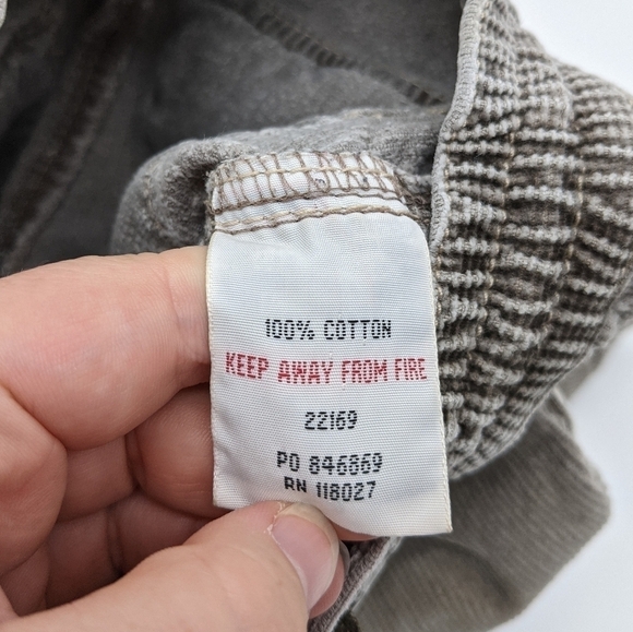 ✨3/$15 Mini Boden grey corduroy drawstring pants 18mo 2yr - Picture 5 of 6